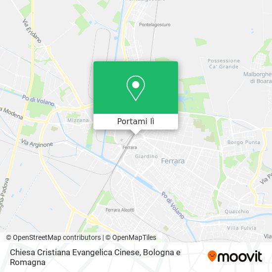 Mappa Chiesa Cristiana Evangelica Cinese