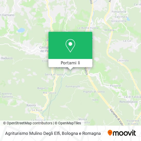 Mappa Agriturismo Mulino Degli Elfi