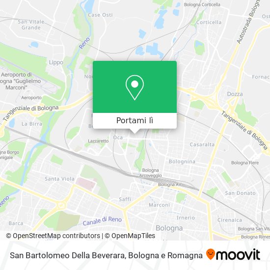 Mappa San Bartolomeo Della Beverara