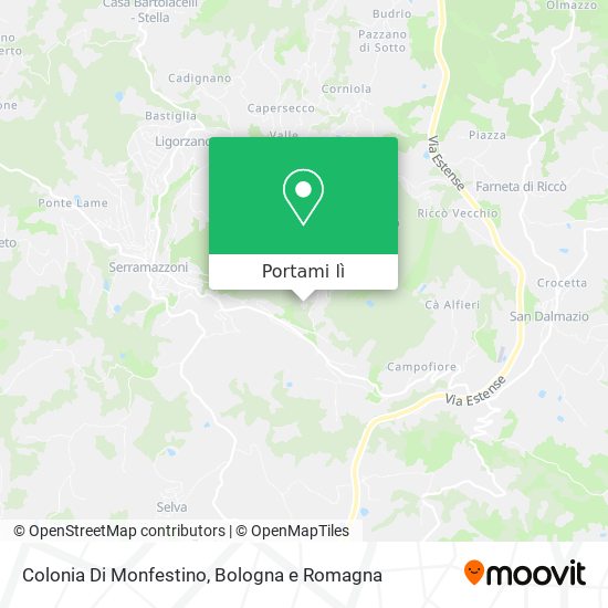 Mappa Colonia Di Monfestino