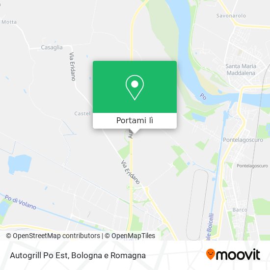 Mappa Autogrill Po Est