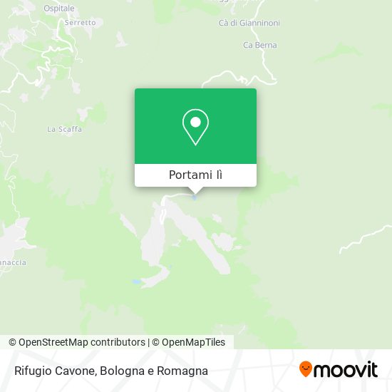Mappa Rifugio Cavone