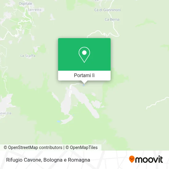 Mappa Rifugio Cavone