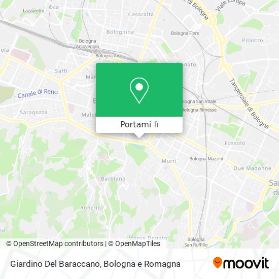 Mappa Giardino Del Baraccano