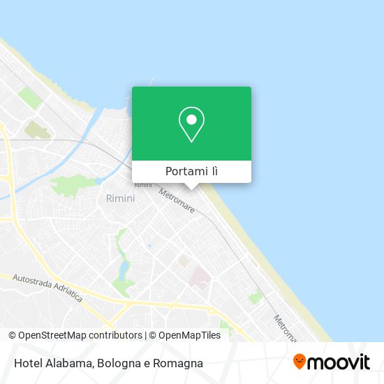 Mappa Hotel Alabama