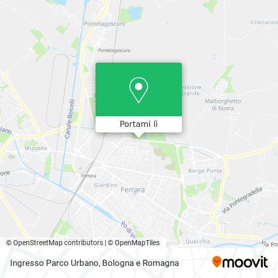 Mappa Ingresso Parco Urbano