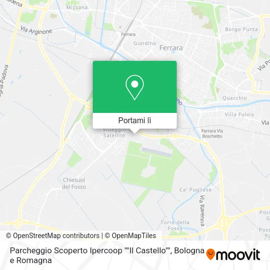 Mappa Parcheggio Scoperto Ipercoop ""Il Castello""