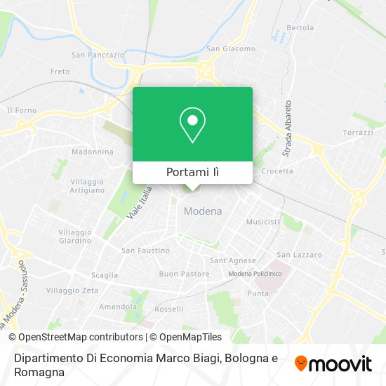 Mappa Dipartimento Di Economia Marco Biagi