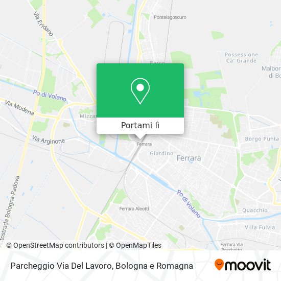 Mappa Parcheggio Via Del Lavoro