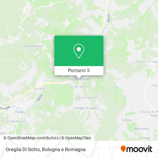 Mappa Oreglia Di Sotto