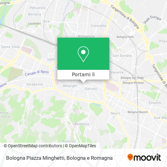 Mappa Bologna Piazza Minghetti