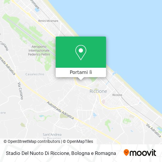 Mappa Stadio Del Nuoto Di Riccione