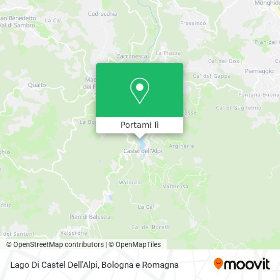 Mappa Lago Di Castel Dell'Alpi