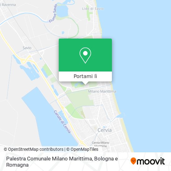 Mappa Palestra Comunale Milano Marittima