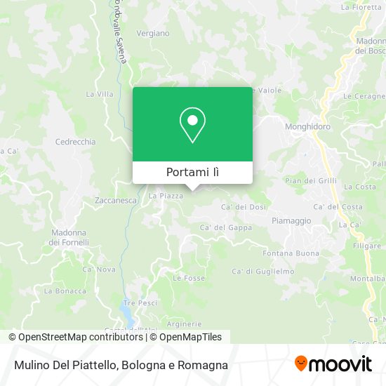 Mappa Mulino Del Piattello