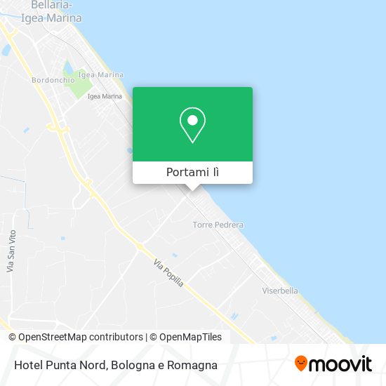 Mappa Hotel Punta Nord