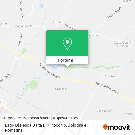 Mappa Lago Di Pesca Baita Di Pinocchio