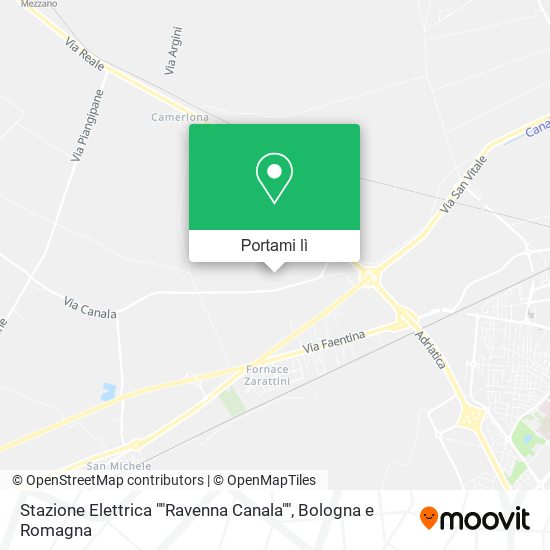 Mappa Stazione Elettrica ""Ravenna Canala""