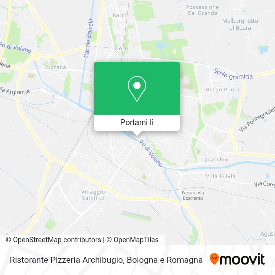 Mappa Ristorante Pizzeria Archibugio