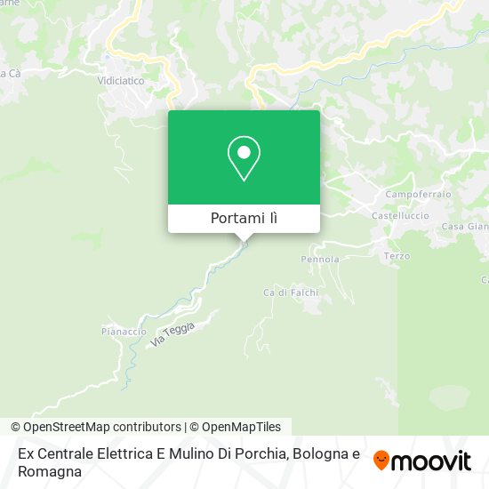 Mappa Ex Centrale Elettrica E Mulino Di Porchia