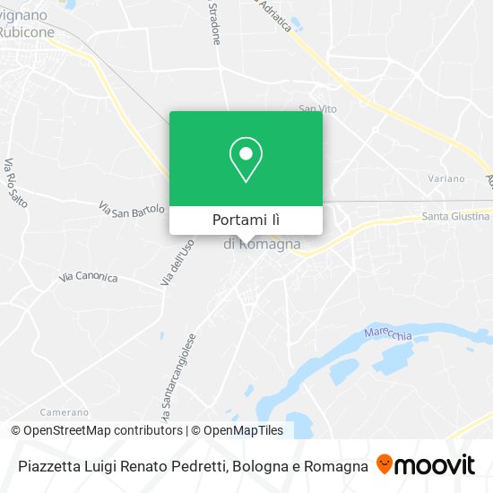 Mappa Piazzetta Luigi Renato Pedretti