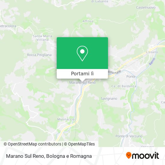 Mappa Marano Sul Reno