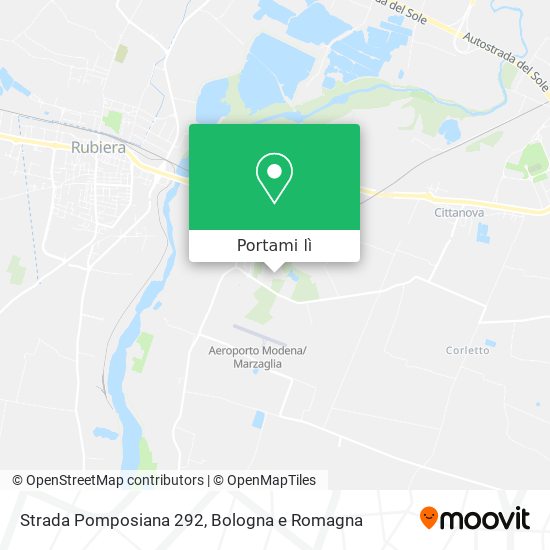 Mappa Strada Pomposiana  292