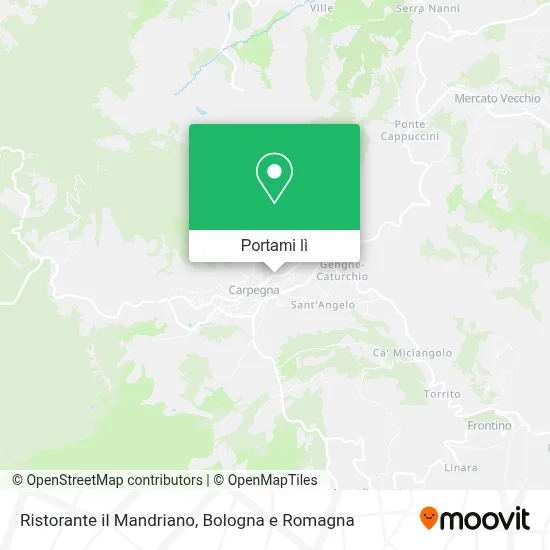 Mappa Ristorante il Mandriano