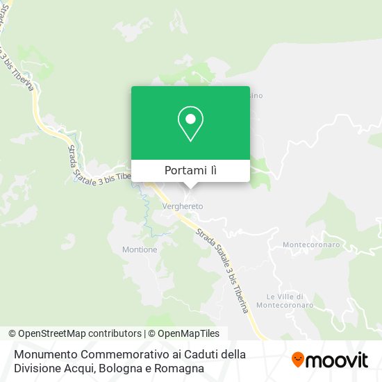 Mappa Monumento Commemorativo ai Caduti della Divisione Acqui