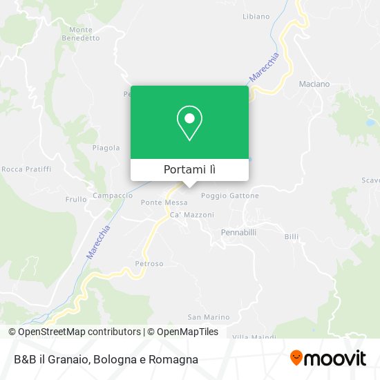 Mappa B&B il Granaio