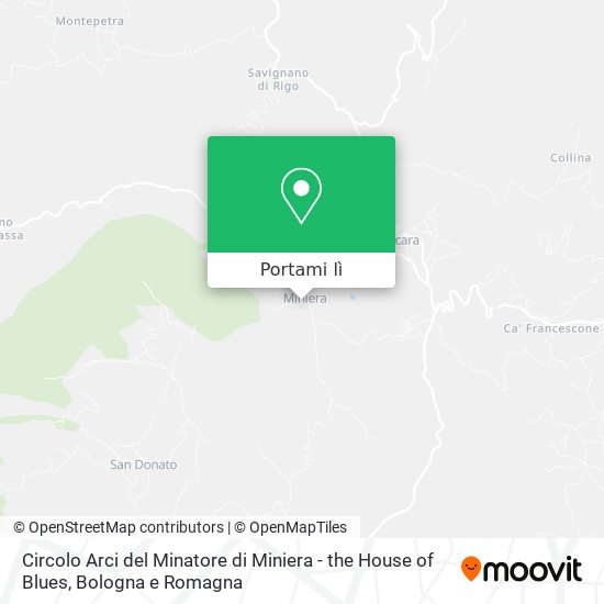 Mappa Circolo Arci del Minatore di Miniera - the House of Blues