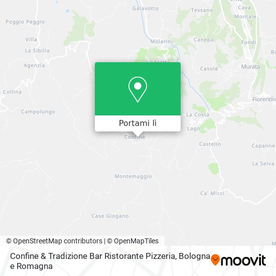 Mappa Confine & Tradizione Bar Ristorante Pizzeria