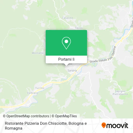 Mappa Ristorante Pizzeria Don Chisciotte