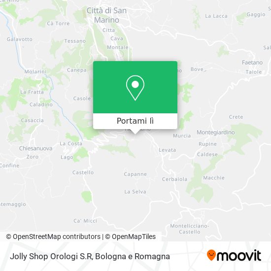 Mappa Jolly Shop Orologi S.R