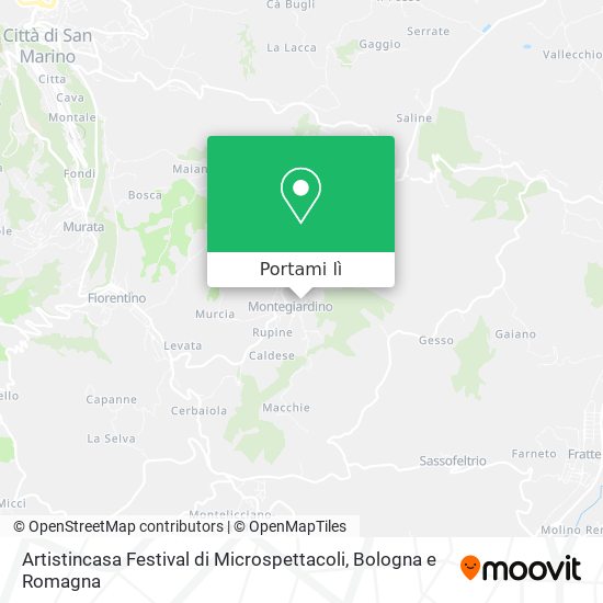 Mappa Artistincasa Festival di Microspettacoli