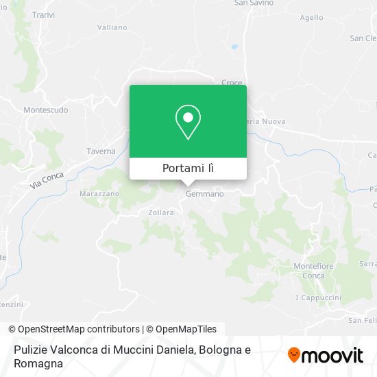 Mappa Pulizie Valconca di Muccini Daniela