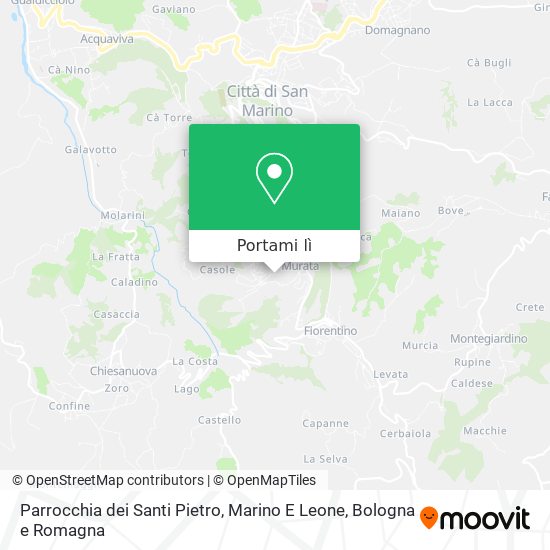 Mappa Parrocchia dei Santi Pietro, Marino E Leone