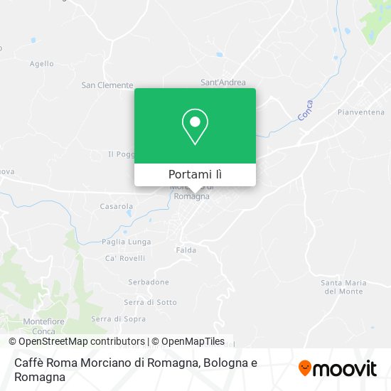 Mappa Caffè Roma Morciano di Romagna