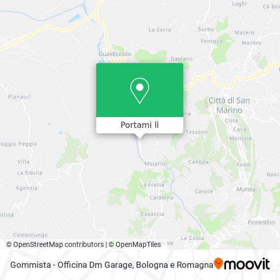 Mappa Gommista - Officina Dm Garage