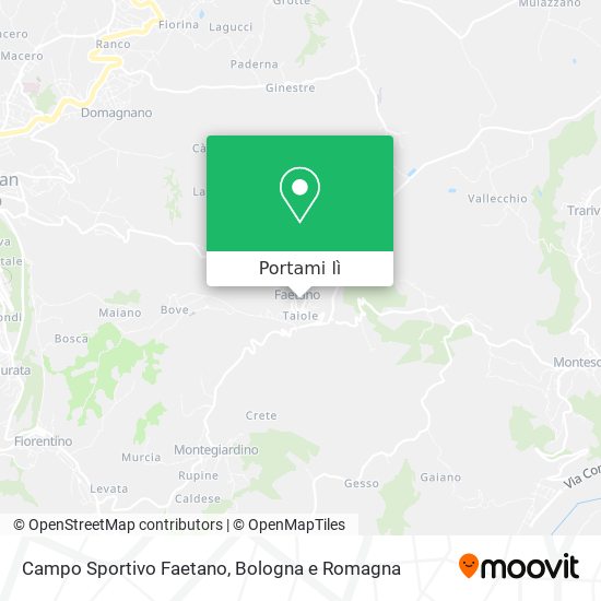 Mappa Campo Sportivo Faetano