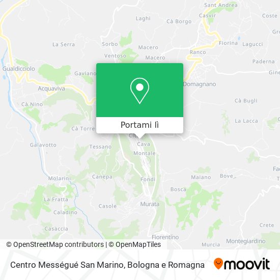 Mappa Centro Mességué San Marino