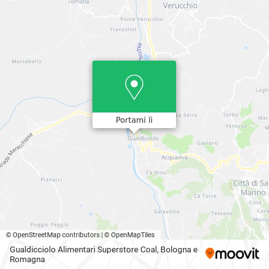 Mappa Gualdicciolo Alimentari Superstore Coal