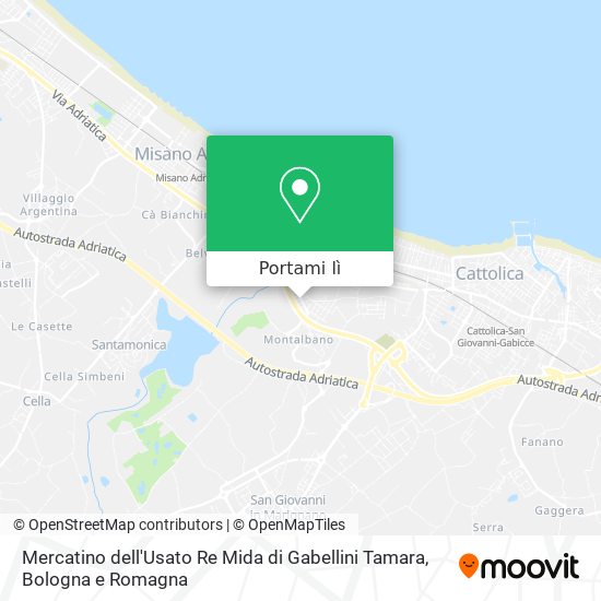 Mappa Mercatino dell'Usato Re Mida di Gabellini Tamara