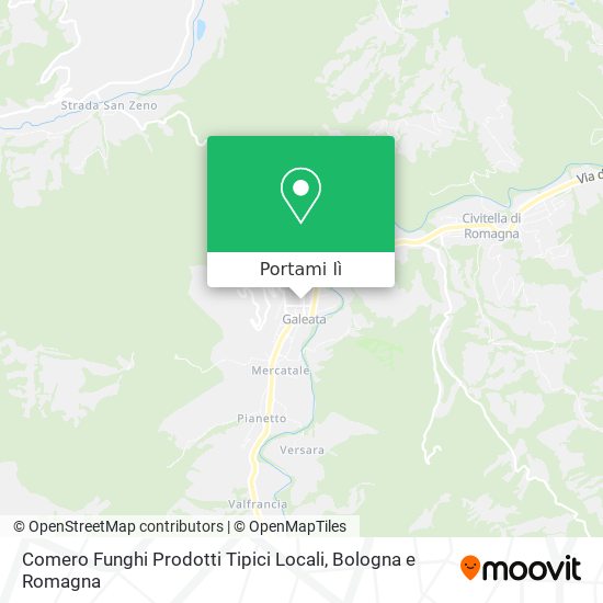 Mappa Comero Funghi Prodotti Tipici Locali