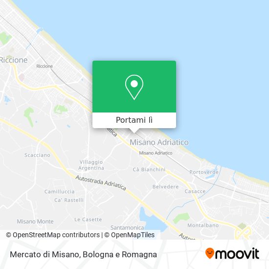 Mappa Mercato di Misano