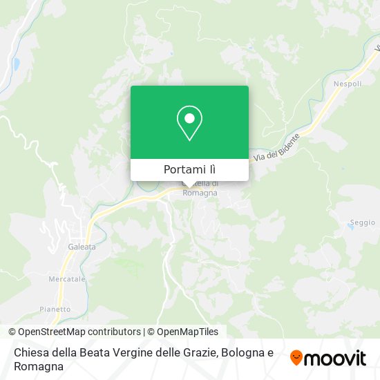 Mappa Chiesa della Beata Vergine delle Grazie