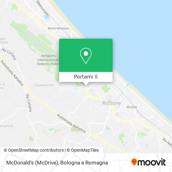 Mappa McDonald's (McDrive)