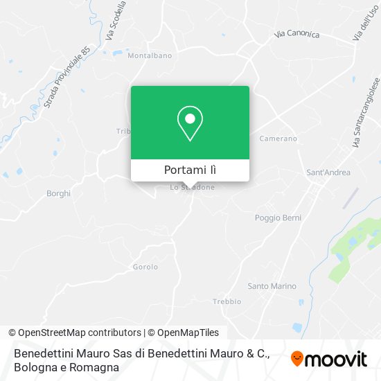 Mappa Benedettini Mauro Sas di Benedettini Mauro & C.