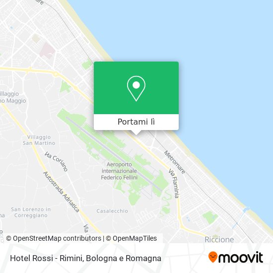 Mappa Hotel Rossi - Rimini