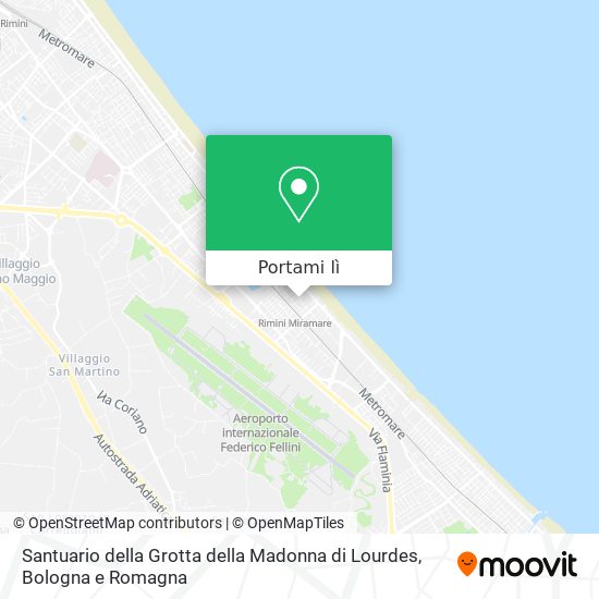 Mappa Santuario della Grotta della Madonna di Lourdes